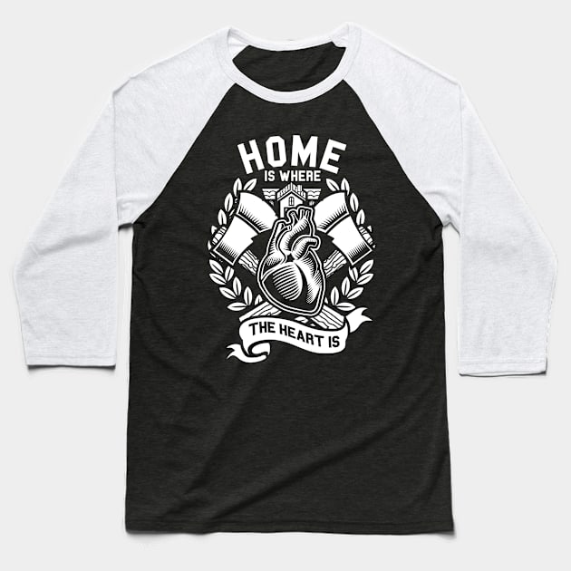 No Place Like Home Baseball T-Shirt by Superfunky